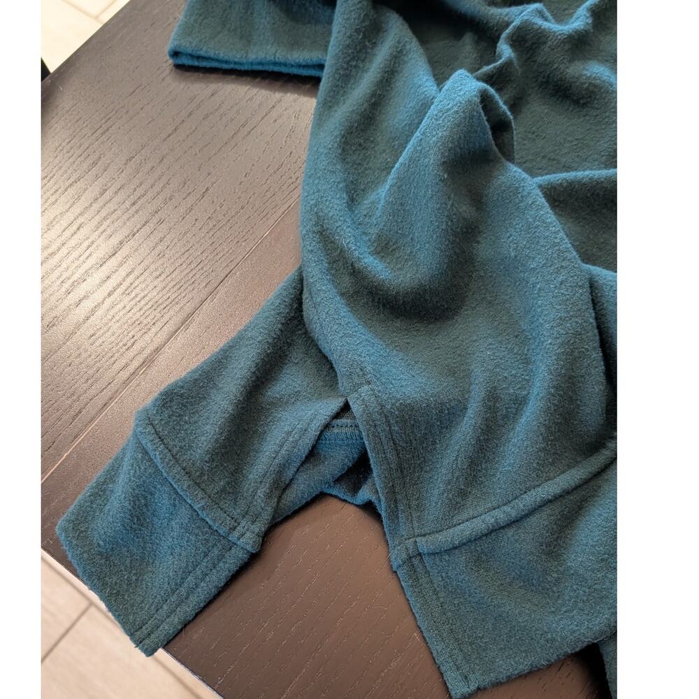 Caslon Deep Teal Brushed Knit Cowl Neck Tunic Sweater 3X Plus Size Cozy - Picture 5 of 8